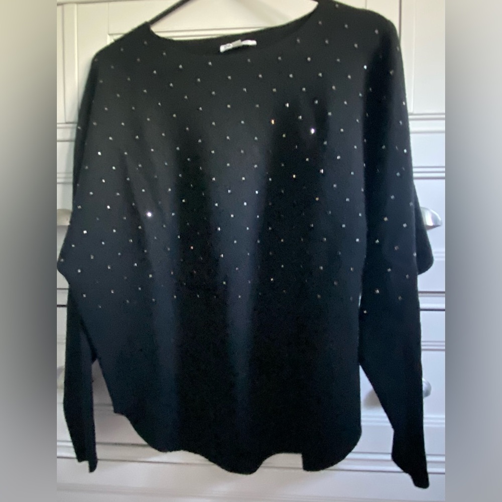 VILA MILANO .. WOMENS Black Studded  Sweater